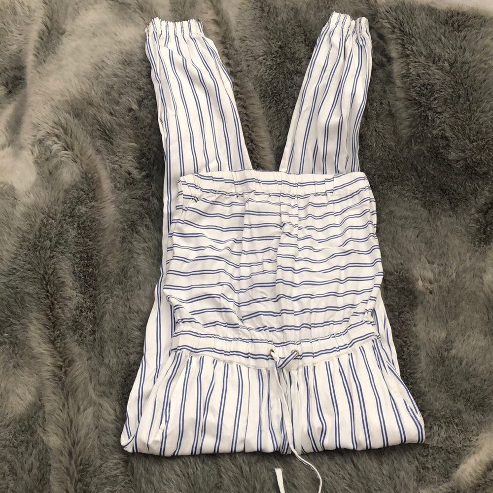 Tube top pant romper